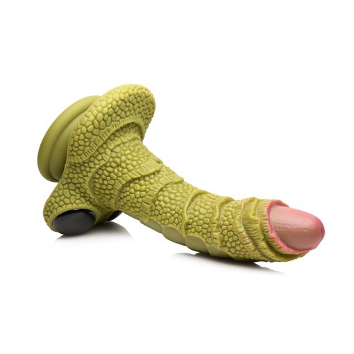 Creature Cocks Swamp Monster Green Scaly Silicone Dildo - Image 8