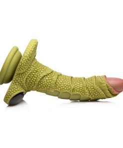 Creature Cocks Swamp Monster Green Scaly Silicone Dildo