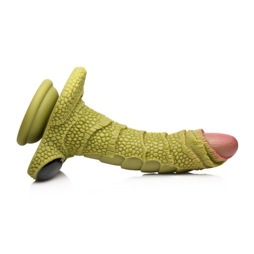 Creature Cocks Swamp Monster Green Scaly Silicone Dildo - Image 9