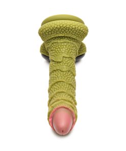 Creature Cocks Swamp Monster Green Scaly Silicone Dildo