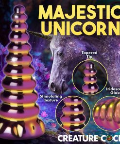 Creature Cocks Twilight Rainbow Glass Dildo