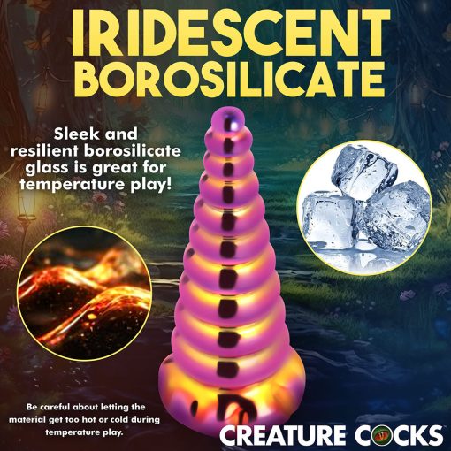 Creature Cocks Twilight Rainbow Glass Dildo - Image 11
