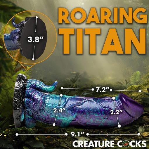 Creature Cocks Xl Dino Dick Dinosaur Silicone Dildo - Image 11