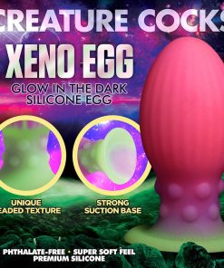 Creature Cocks Xl Xeno Egg Glow-In-The-Dark Silicone Egg