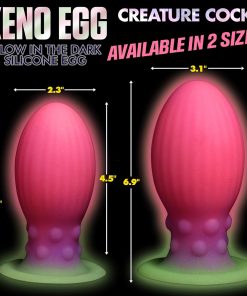 Creature Cocks Xl Xeno Egg Glow-In-The-Dark Silicone Egg
