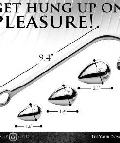 Master Series Anal Hook Trainer Anal Hook With 3 Plugs