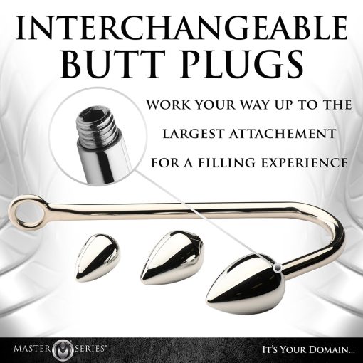 Master Series Anal Hook Trainer Anal Hook With 3 Plugs - Image 12