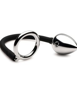 Master Series Tug + Plug Cock & Ball Ring With Anal Plug