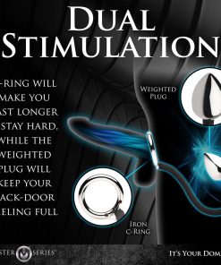 Master Series Tug + Plug Cock & Ball Ring With Anal Plug
