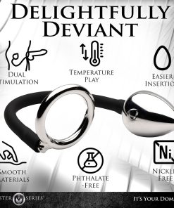 Master Series Tug + Plug Cock & Ball Ring With Anal Plug