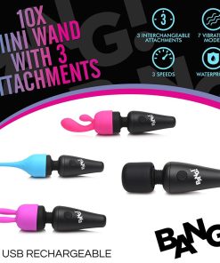 Bang! 10X Mini Wand With 3 Attachments