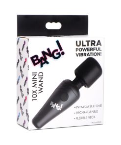 Bang! 10X Vibrating Mini Silicone Wand Black