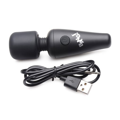 Bang! 10X Vibrating Mini Silicone Wand Black - Image 4
