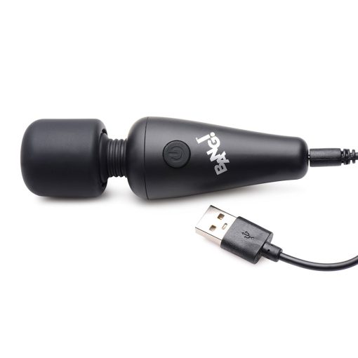 Bang! 10X Vibrating Mini Silicone Wand Black - Image 5