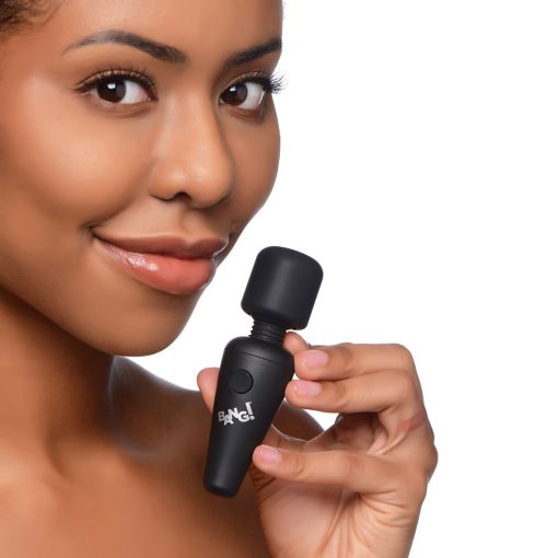 Bang! 10X Vibrating Mini Silicone Wand Black - Image 6