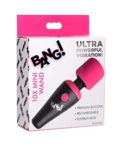 Bang! 10X Vibrating Mini Silicone Wand Pink