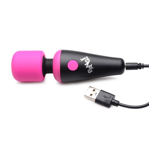 Bang! 10X Vibrating Mini Silicone Wand Pink - Image 5