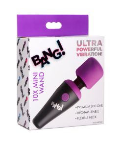 Bang! 10X Vibrating Mini Silicone Wand Purple