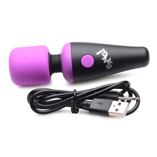 Bang! 10X Vibrating Mini Silicone Wand Purple - Image 3
