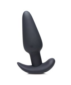 Bang! 21X Vibrating Silicone Butt Plug With Remote Control Black