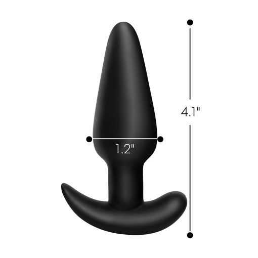 Bang! 21X Vibrating Silicone Butt Plug With Remote Control Black - Image 10