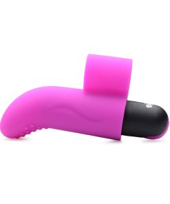 Bang! Purple Couples Vibrating Ring Kit with Bullet, Finger Vibe & Blindfold