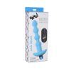 Bang! Vibrating Silicone Anal Beads & Remote Control Blue