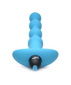 Bang! Vibrating Silicone Anal Beads & Remote Control Blue