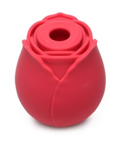 Bloomgasm 10X Wild Rose Silicone Suction Clit Stimulator Red