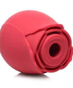 Bloomgasm 10X Wild Rose Silicone Suction Clit Stimulator Red