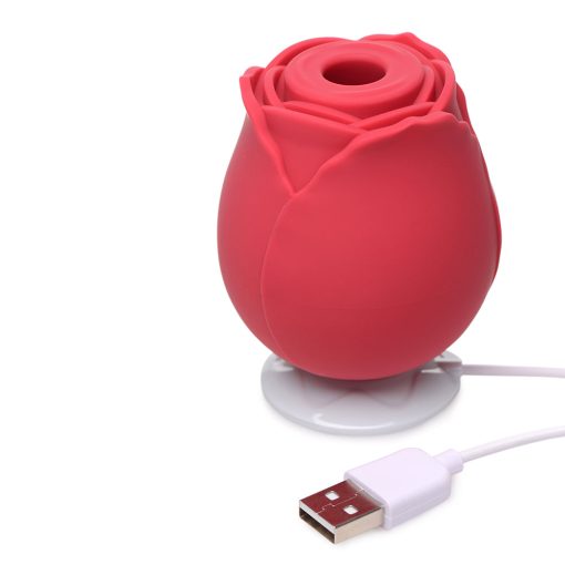 Bloomgasm 10X Wild Rose Silicone Suction Clit Stimulator Red - Image 9