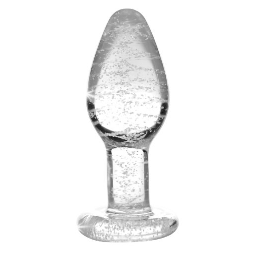 Booty Sparks Glow-In-The-Dark Glass Anal Plug S - Image 2