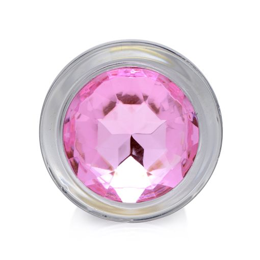 Booty Sparks Pink Gem Glass Anal Plug S - Image 6