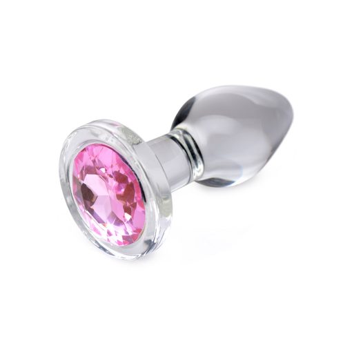 Booty Sparks Pink Gem Glass Anal Plug S - Image 8
