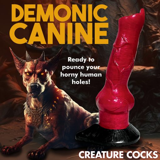 Creature Cocks Hell-Hound Canine Penis Silicone Dildo - Image 12