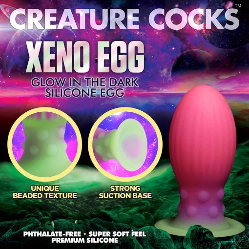 Creature Cocks Xeno Egg – Glow-In-The-Dark Silicone Fantasy Egg - Image 6