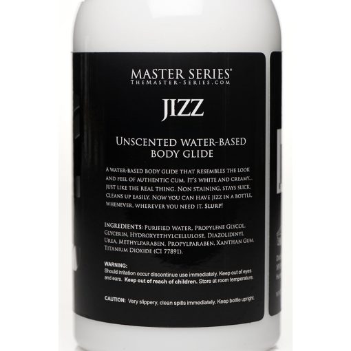 Master Series Unscented Water-Based Jizz Lubricant 16 Oz. - Image 2