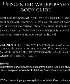 Master Series Unscented Water-Based Jizz Lubricant 16 Oz.