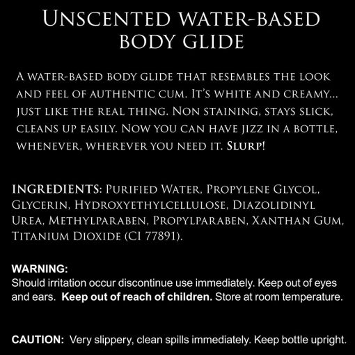 Master Series Unscented Water-Based Jizz Lubricant 16 Oz. - Image 3