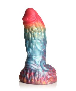 Creature Cocks Rainbow Phoenix Vibrating Silicone Dildo
