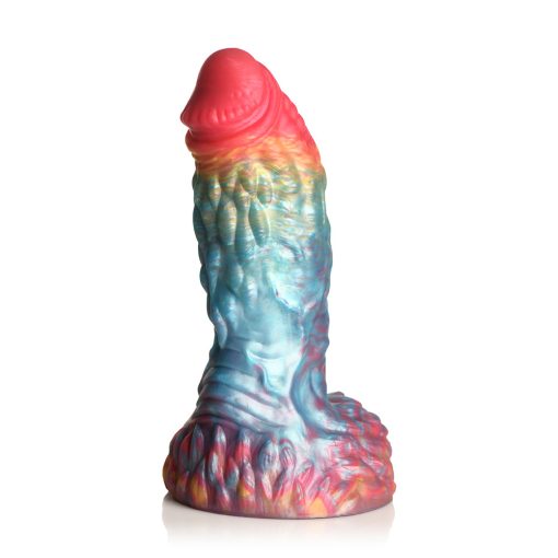 Creature Cocks Rainbow Phoenix Vibrating Silicone Dildo - Image 4