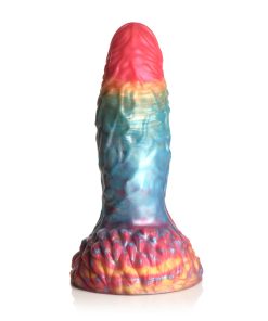 Creature Cocks Rainbow Phoenix Vibrating Silicone Dildo
