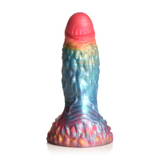 Creature Cocks Rainbow Phoenix Vibrating Silicone Dildo - Image 6
