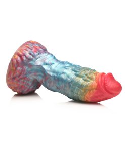 Creature Cocks Rainbow Phoenix Vibrating Silicone Dildo