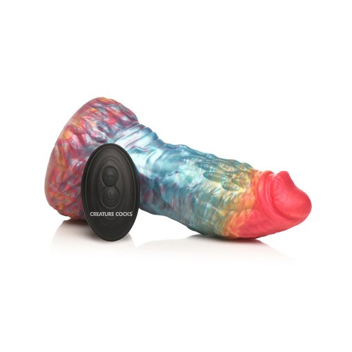 Creature Cocks Rainbow Phoenix Vibrating Silicone Dildo - Image 8