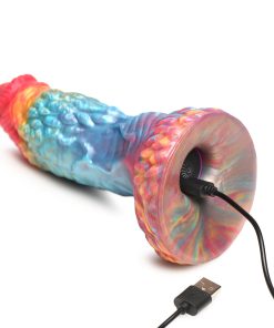 Creature Cocks Rainbow Phoenix Vibrating Silicone Dildo