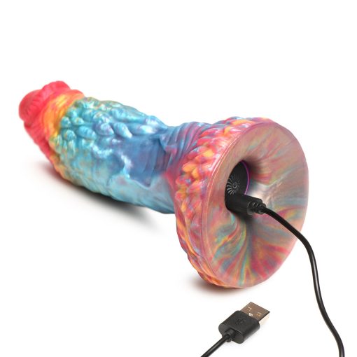 Creature Cocks Rainbow Phoenix Vibrating Silicone Dildo - Image 11