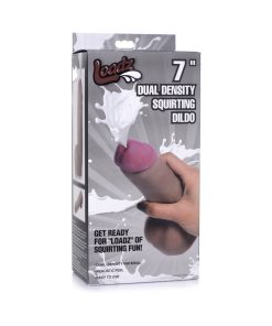 Loadz 7 In. Dual Density Squirting Dildo Dark