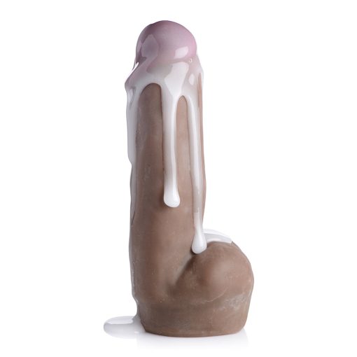 Loadz 7 In. Dual Density Squirting Dildo Dark - Image 6