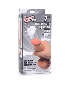 Loadz 7 In. Dual Density Squirting Dildo Light
